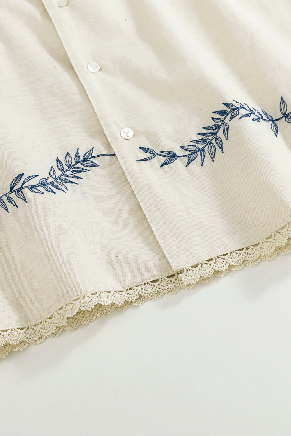 Blue Stitching Shirt