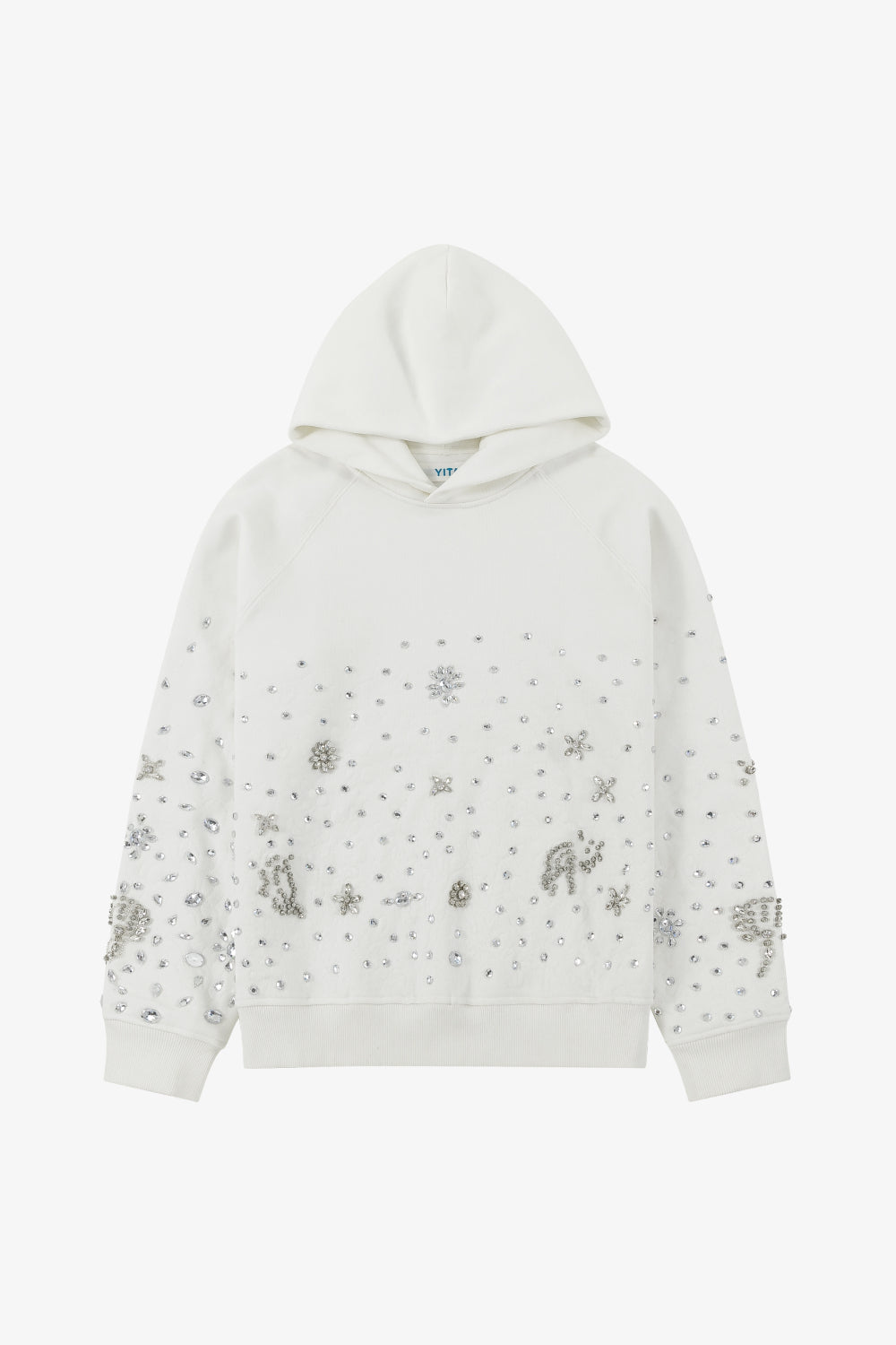 Rhinestone Applique Hoodie