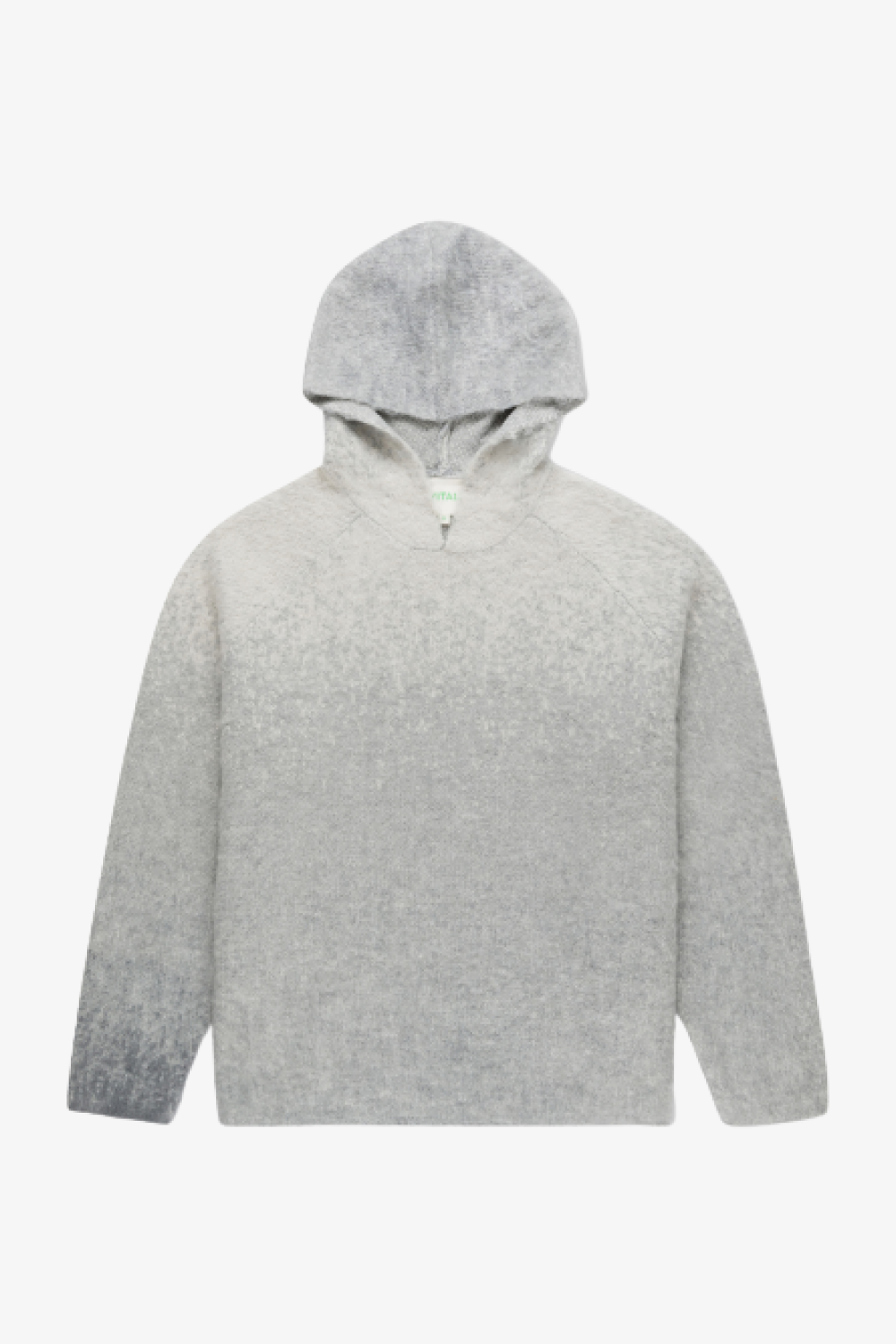 Gray Mohair Hoodie