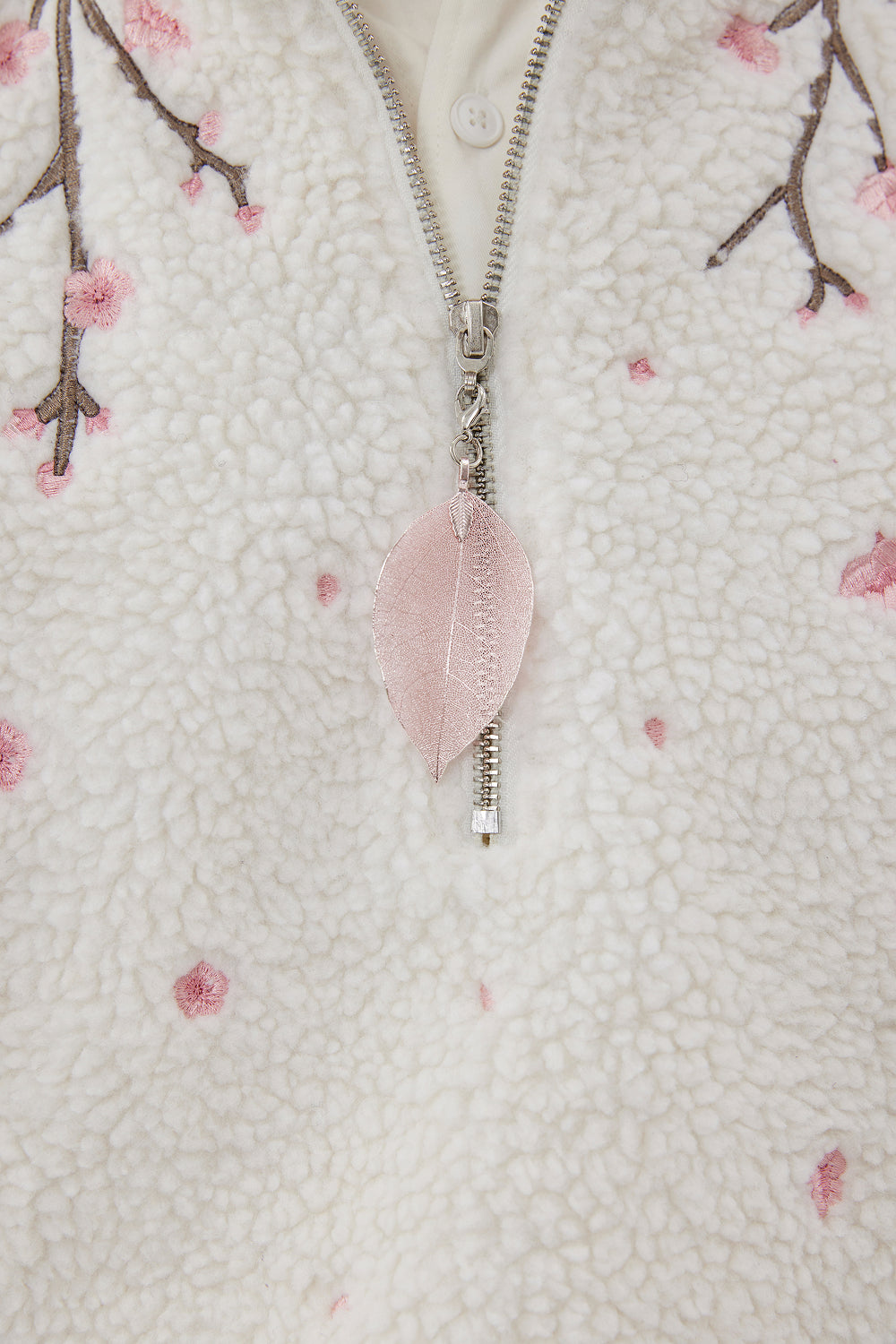 Sakura Embroidery Fleece