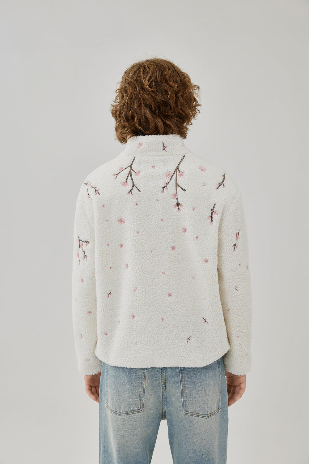 Sakura Embroidery Fleece