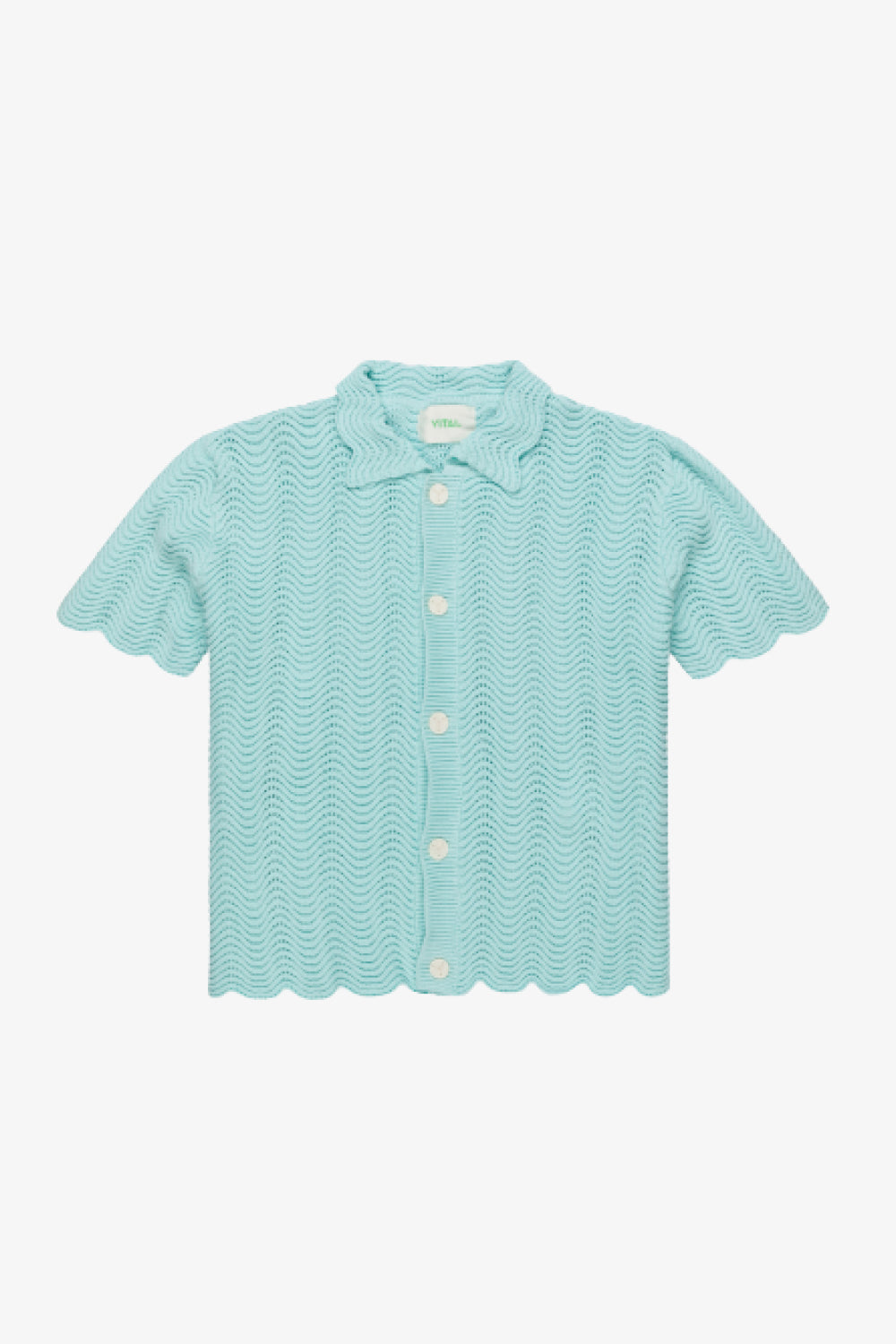 Teal Shale Stitch Shirt