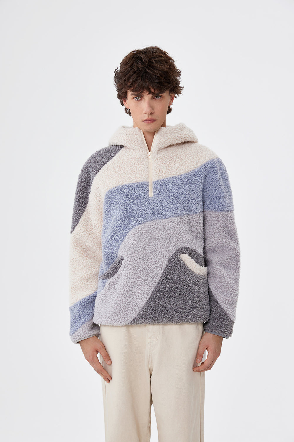 Wavey Patchwork Fleece