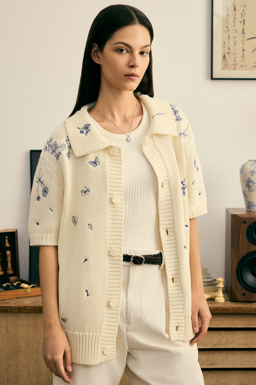 Fine China Button Up