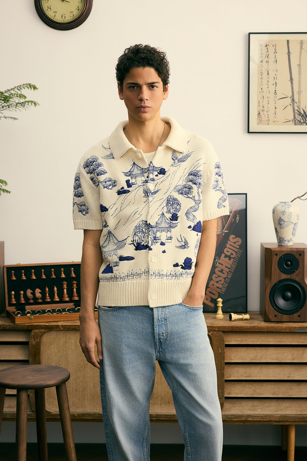 Fine China Embroidery Shirt