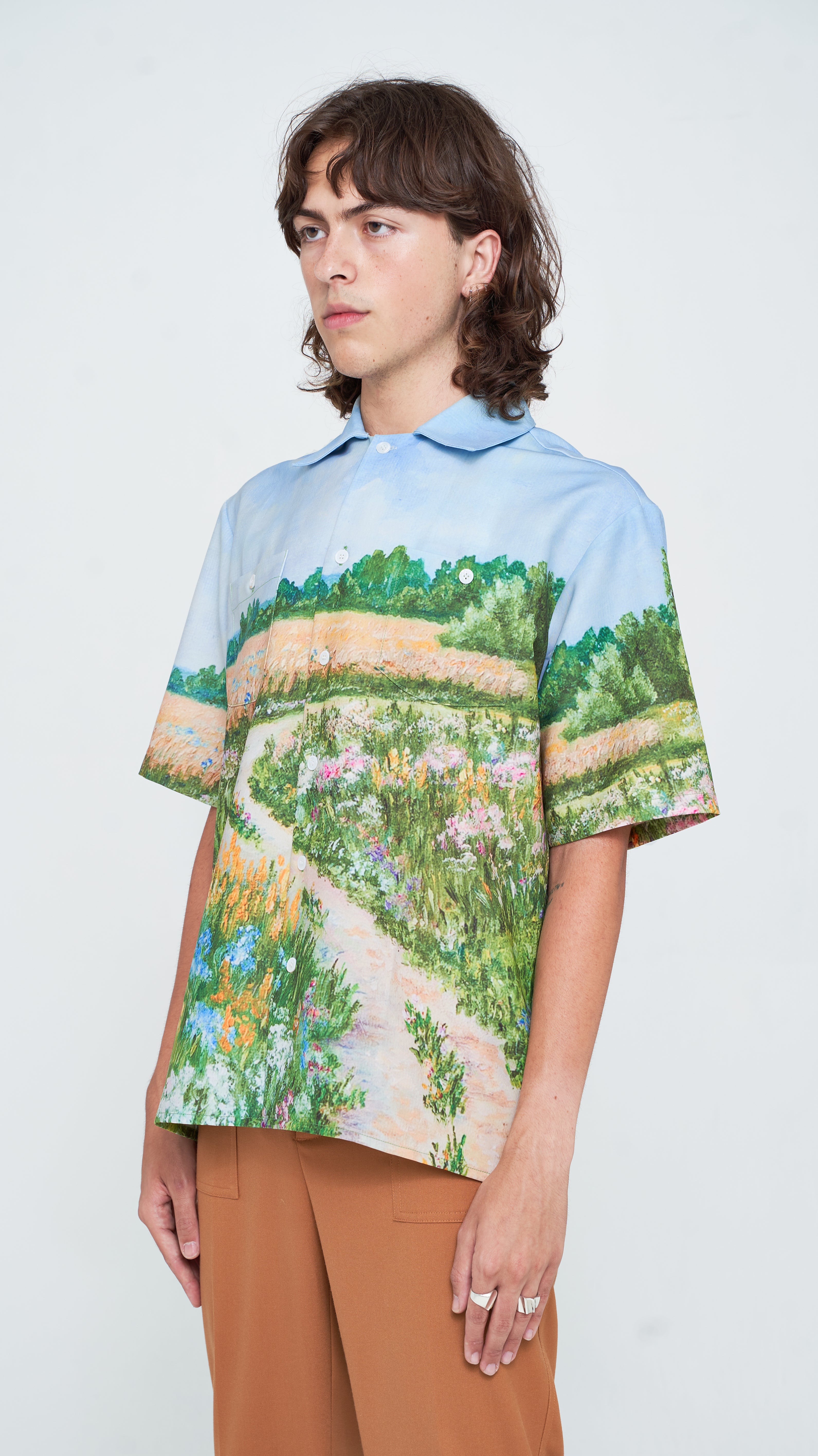 Summerfield Tencel Button-up Short Sleeve