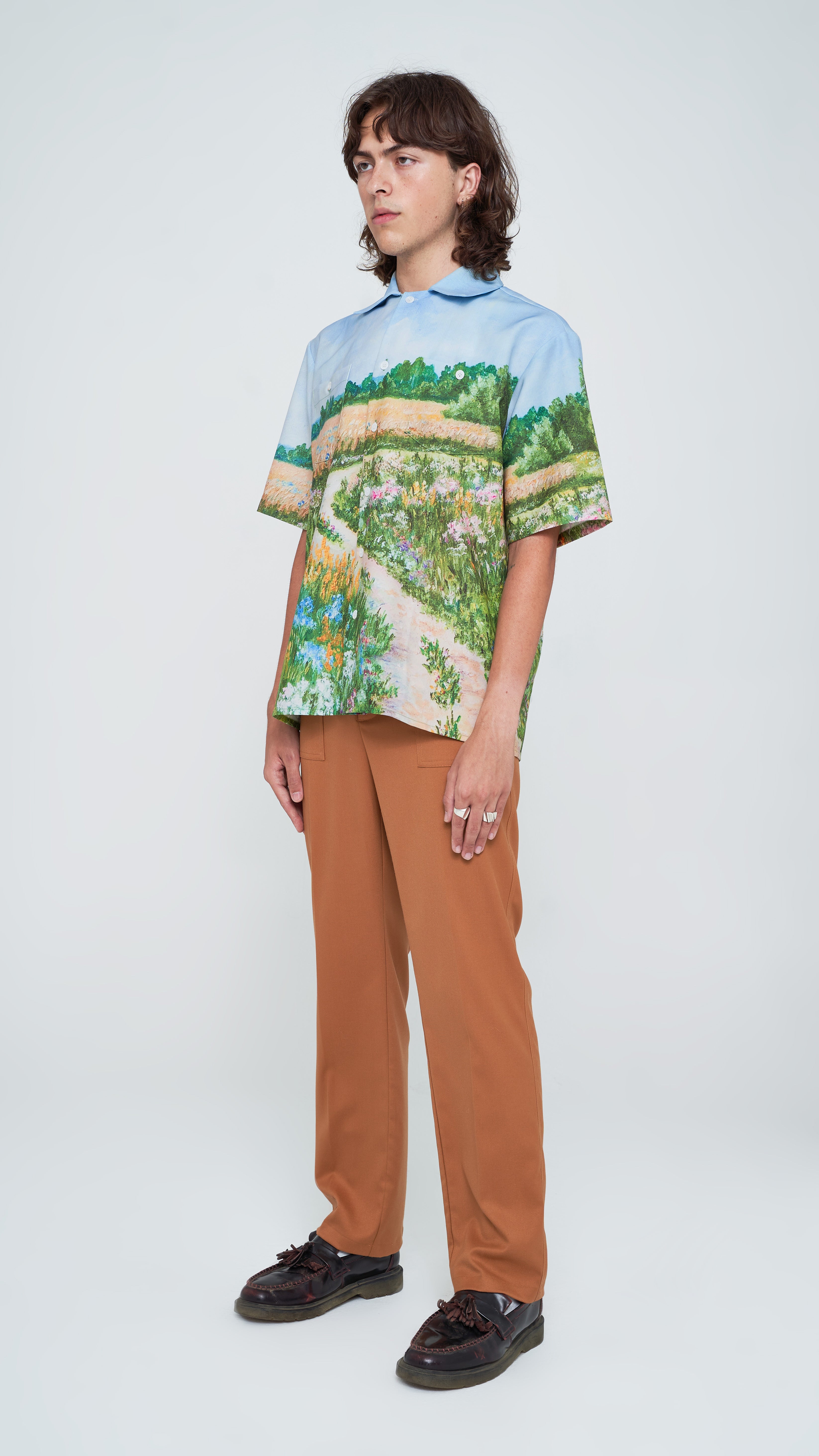 Summerfield Tencel Button-up Short Sleeve