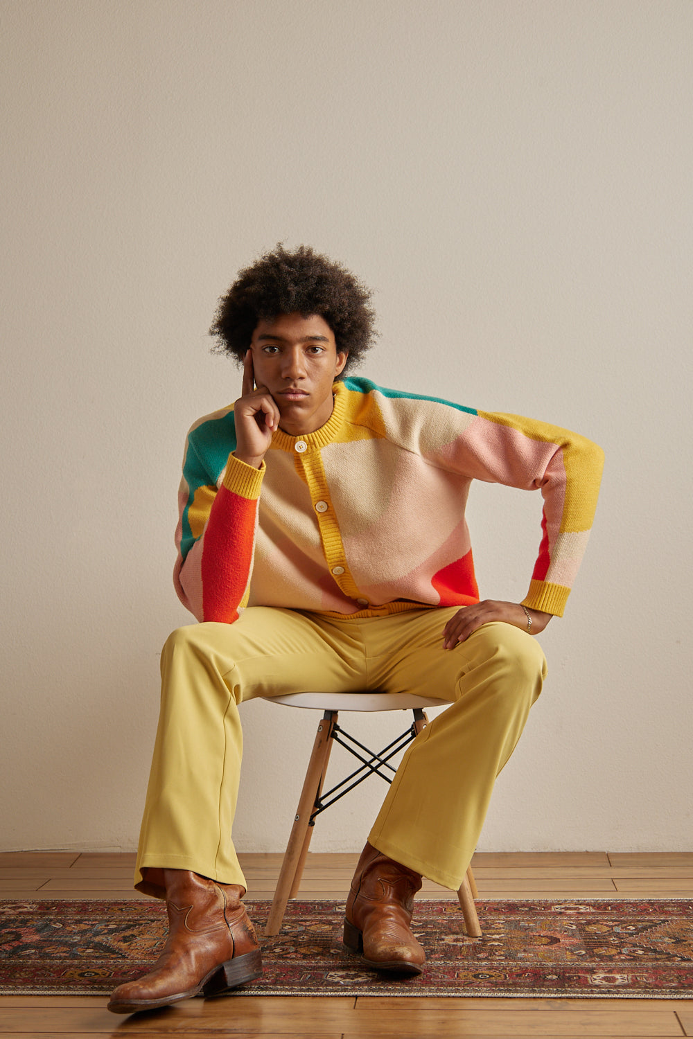 Collarless New Wave Cardigan