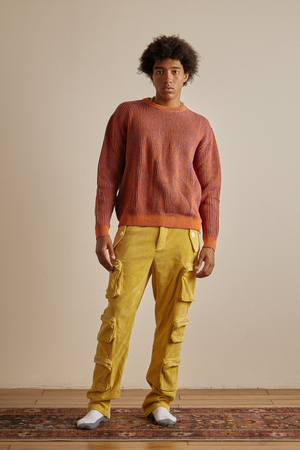 Honey Gold Cargo Trousers