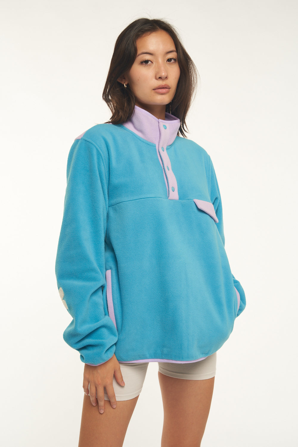 Lavender Frost Fleece Pullover