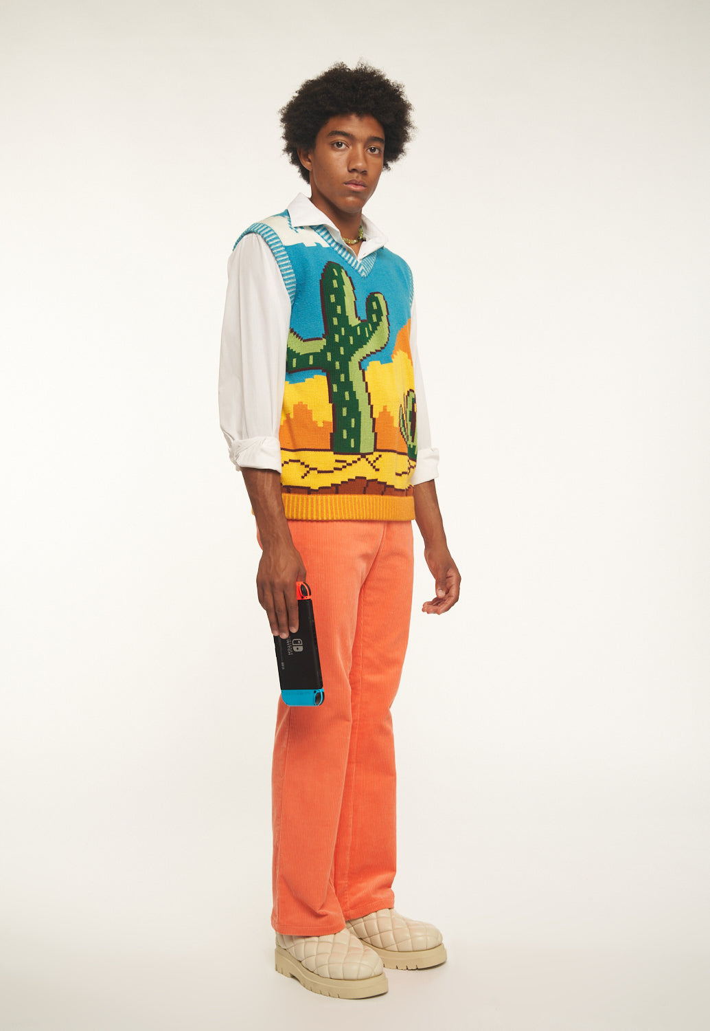 Out West! 8 Bit Knit Vest