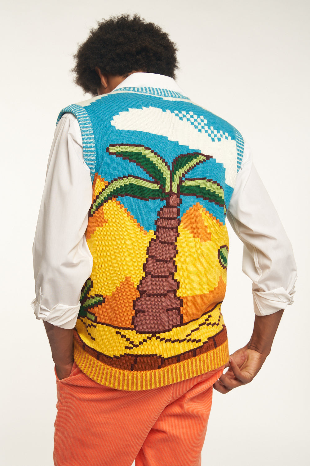 Out West! 8 Bit Knit Vest