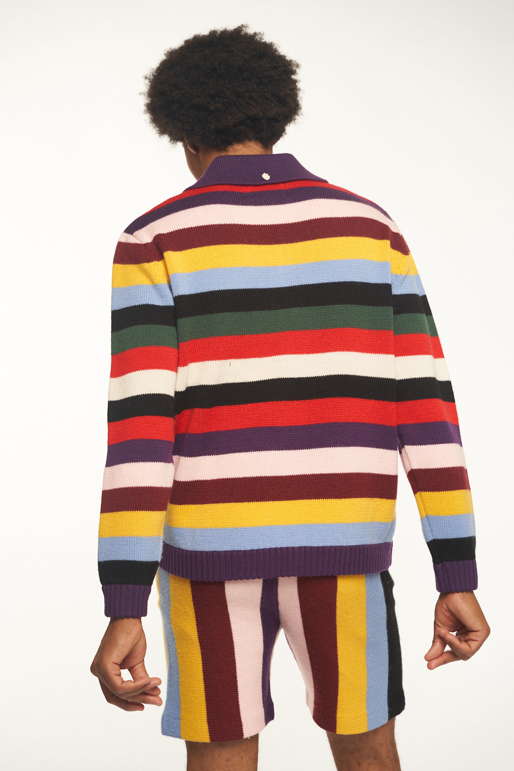 Flashing Lights Knit Rugby Shirt