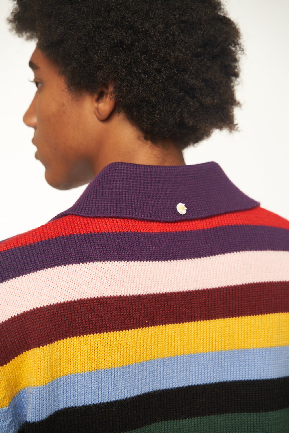 Flashing Lights Knit Rugby Shirt