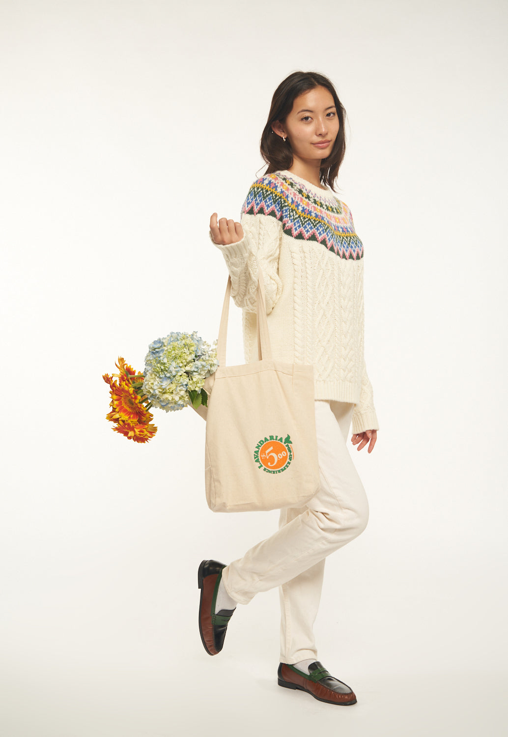 Fair Isle Cablelink Sweater