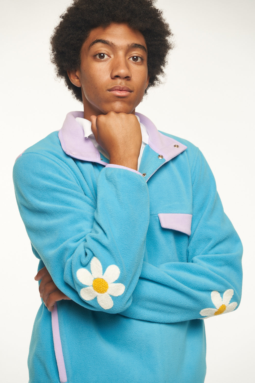 Lavender Frost Fleece Pullover