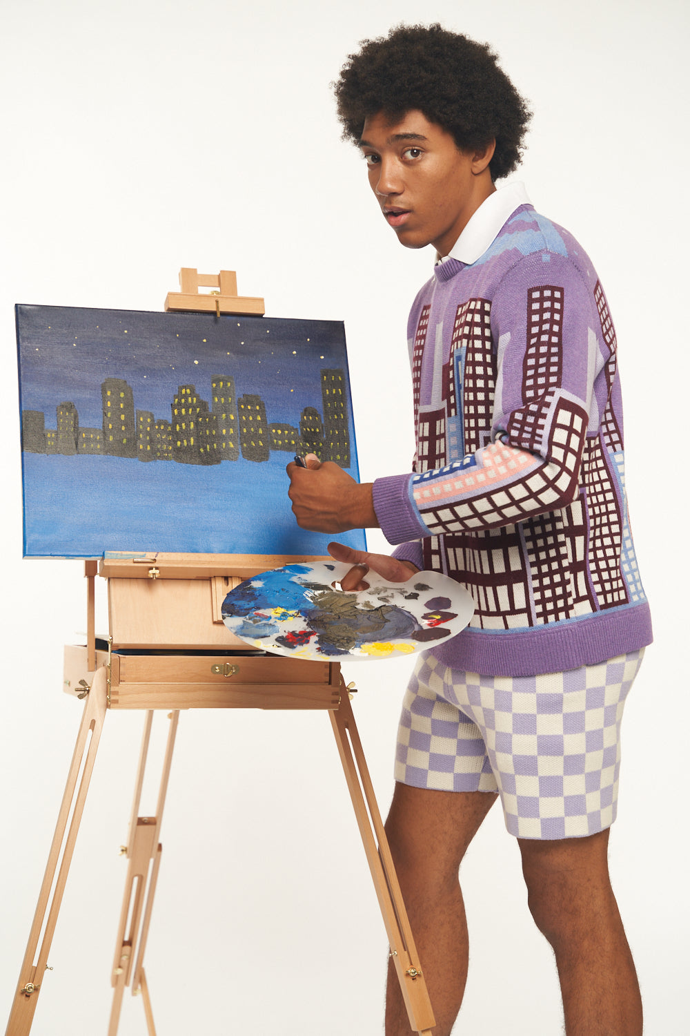 Dusk Skyline Knit Jumper