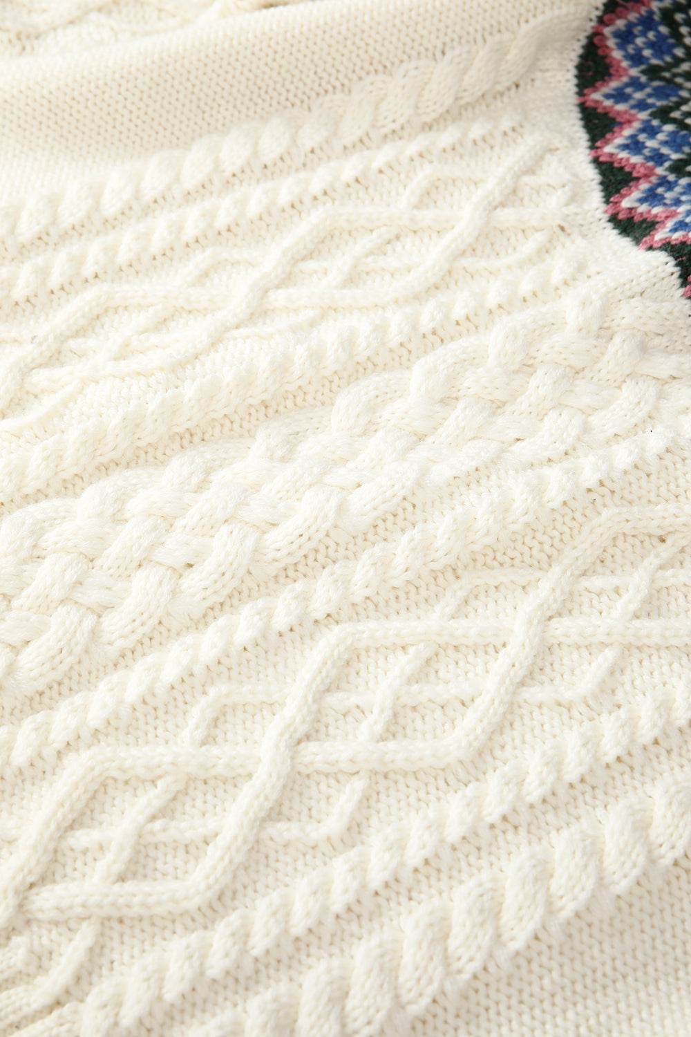 Fair Isle Cablelink Sweater