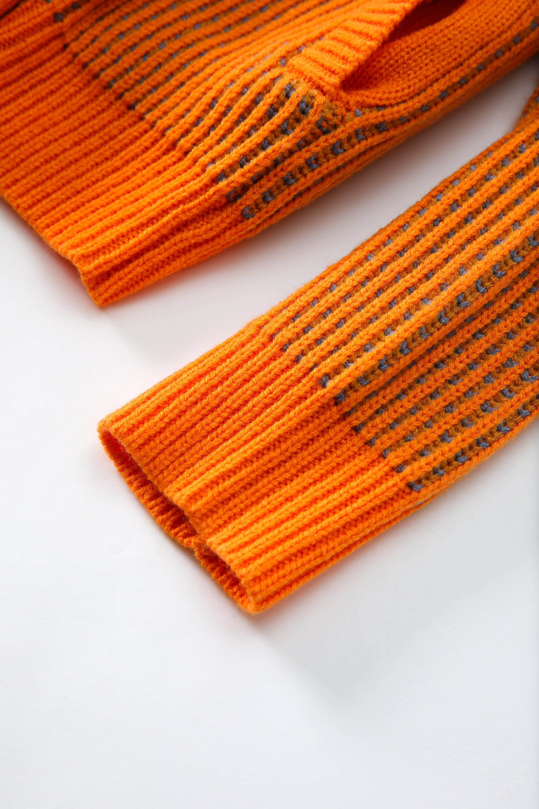 Citrus Mélange Waffle Cardigan