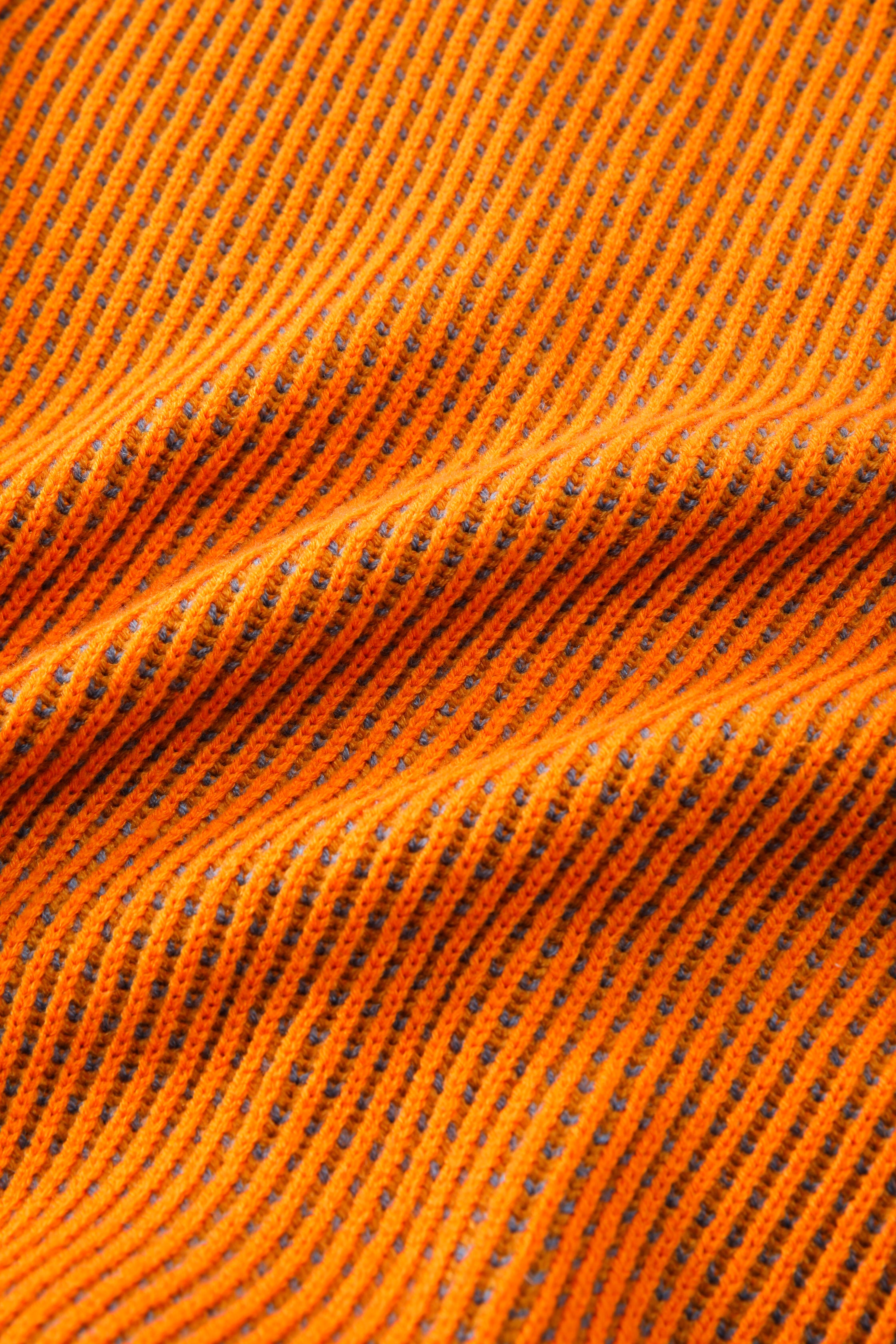 Citrus Mélange Waffle Cardigan