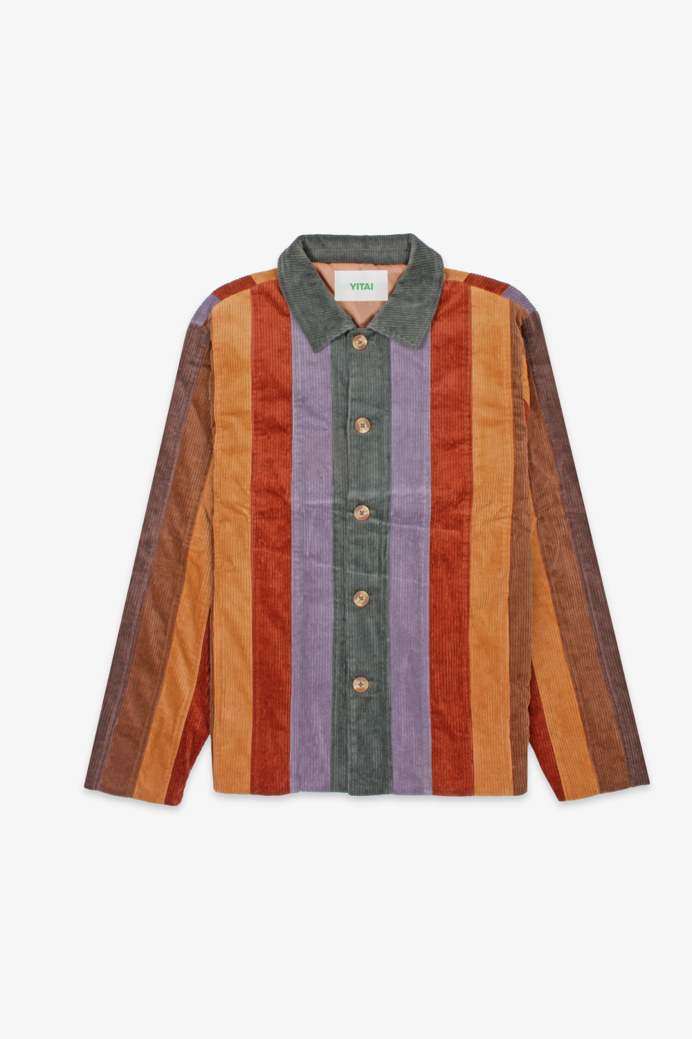 Vertical Paneled Corduroy Jacket