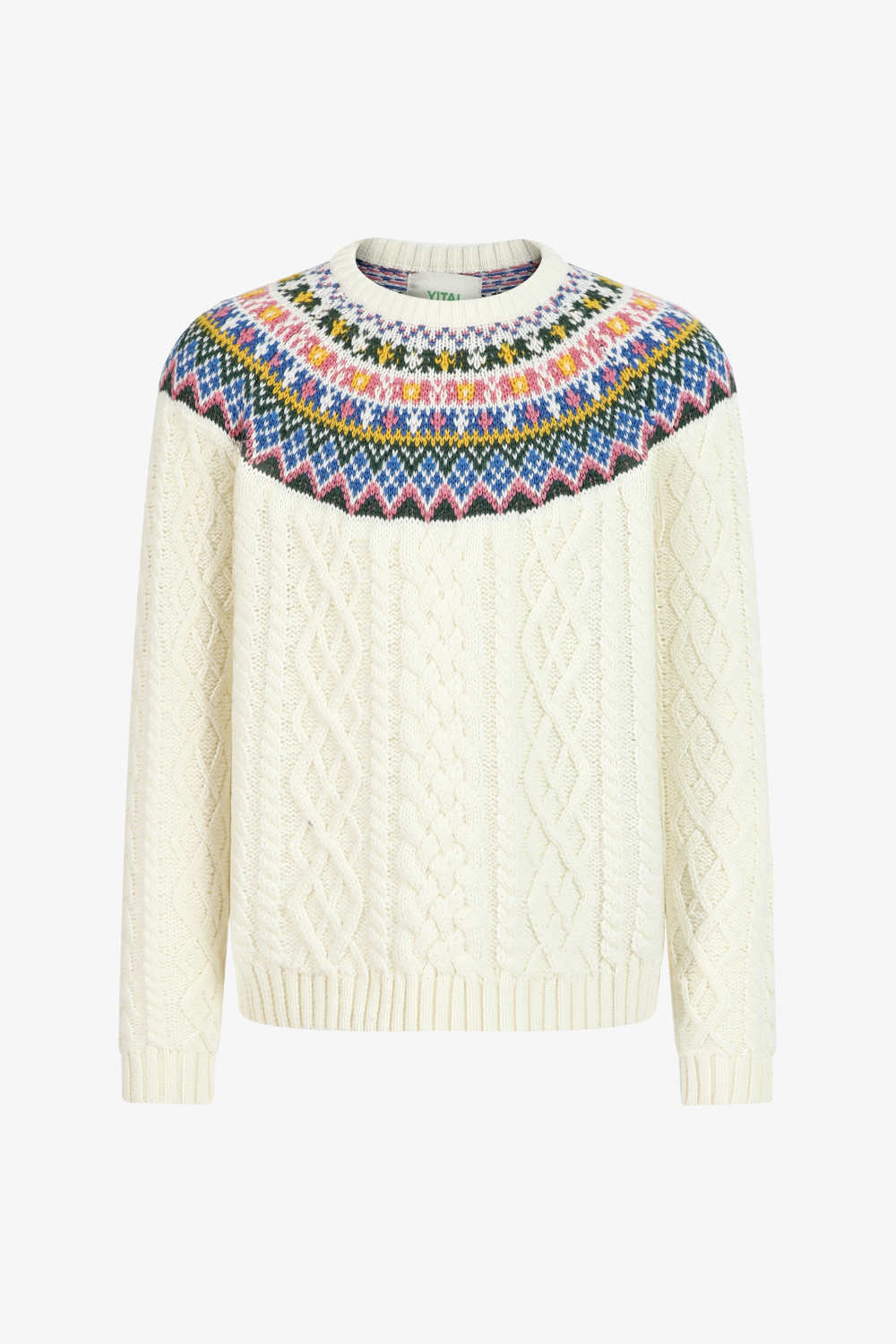 Fair Isle Cablelink Sweater