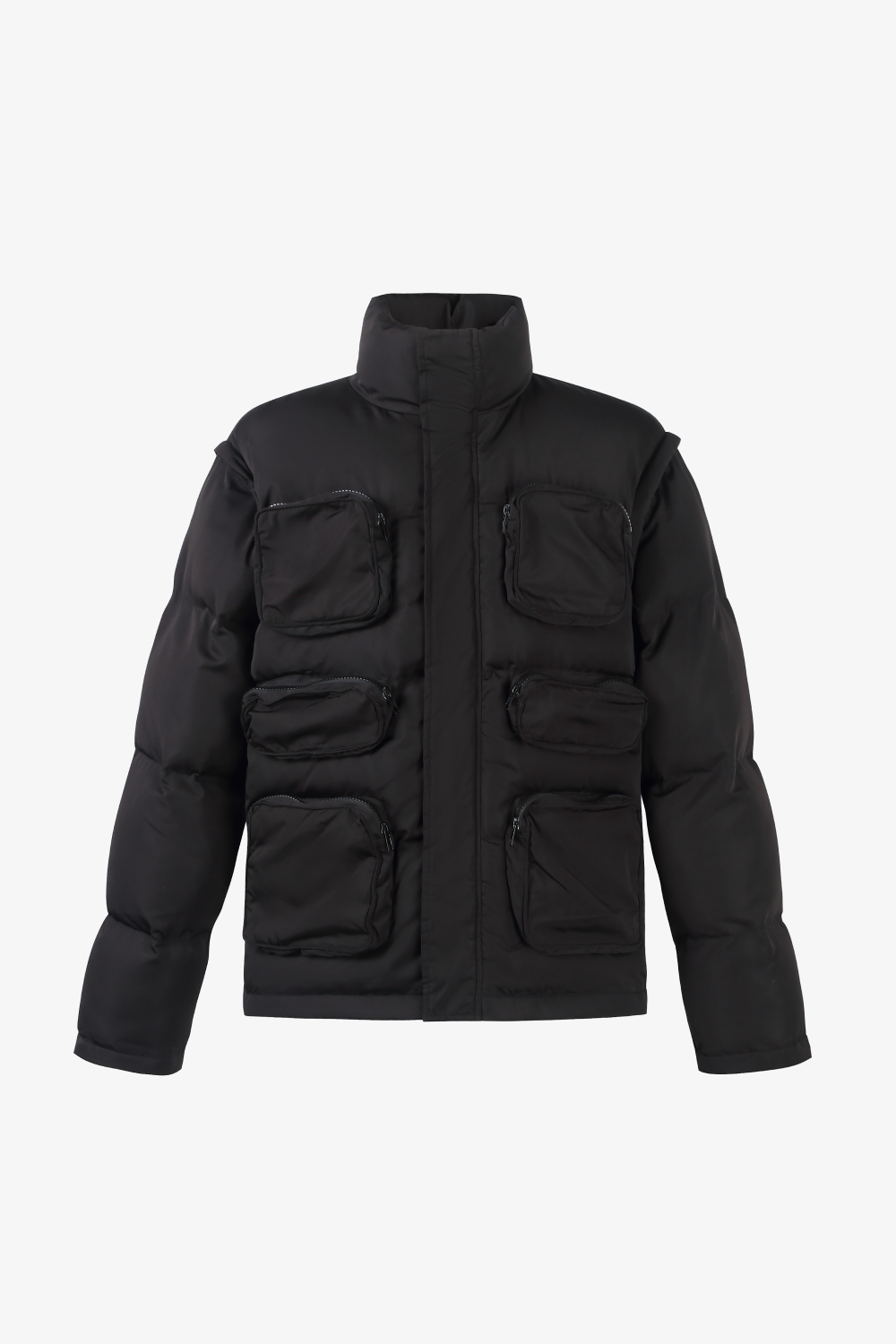 Convertible Cargo Puffer Jacket