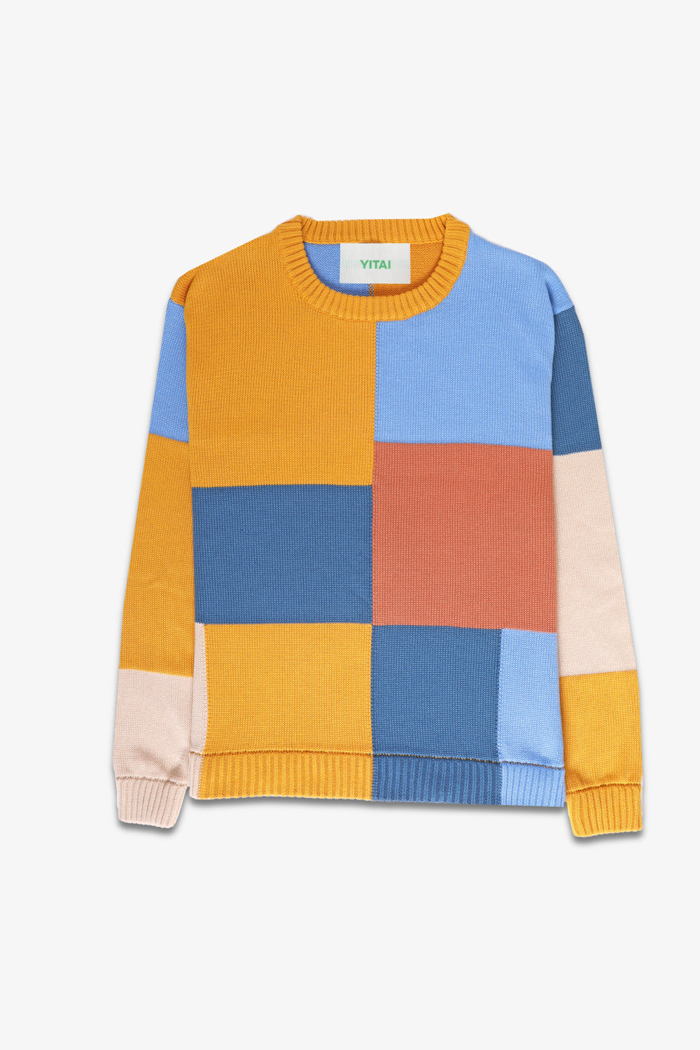 Patchwork Knit Sweater