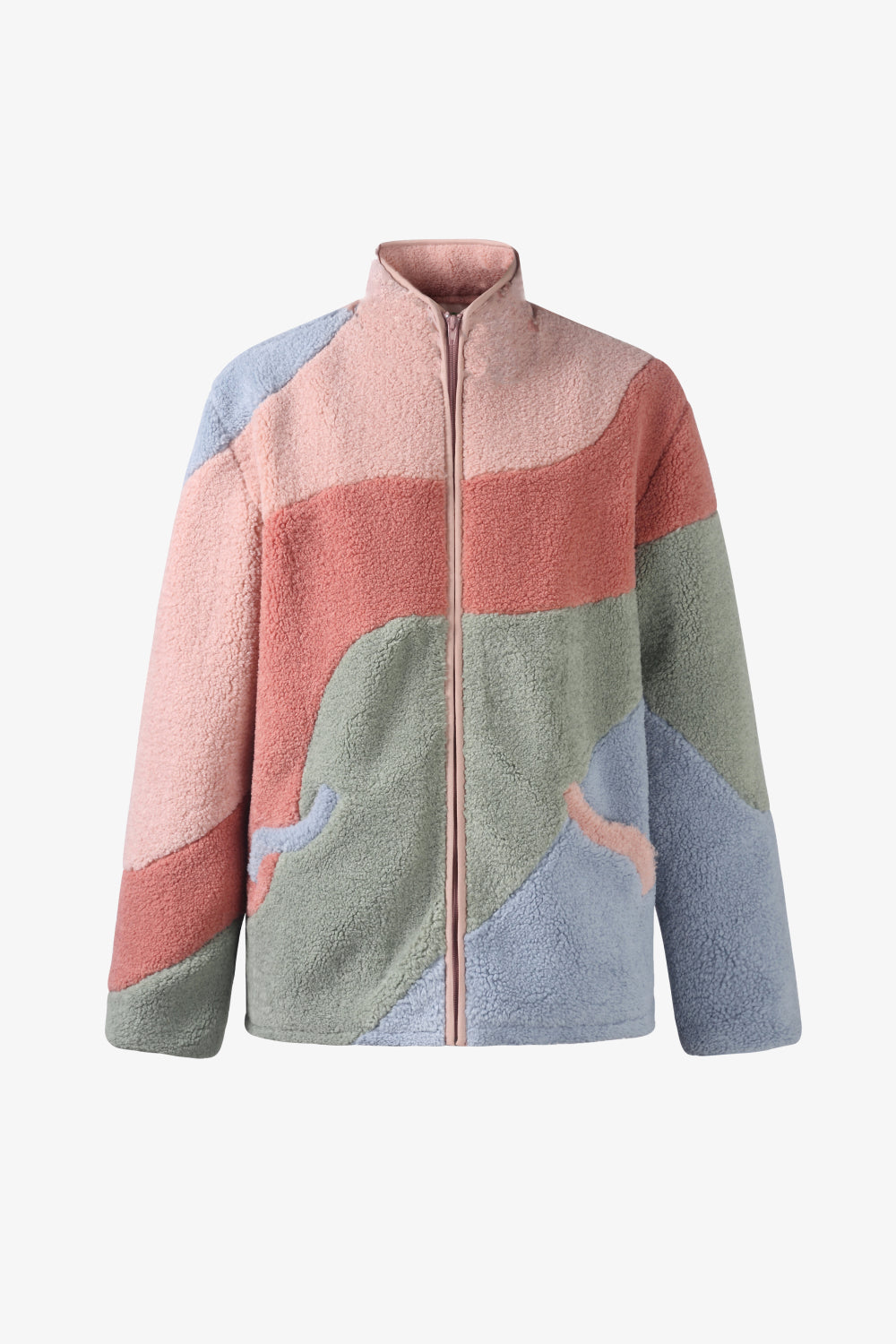 Patchwork Sherpa Jacket