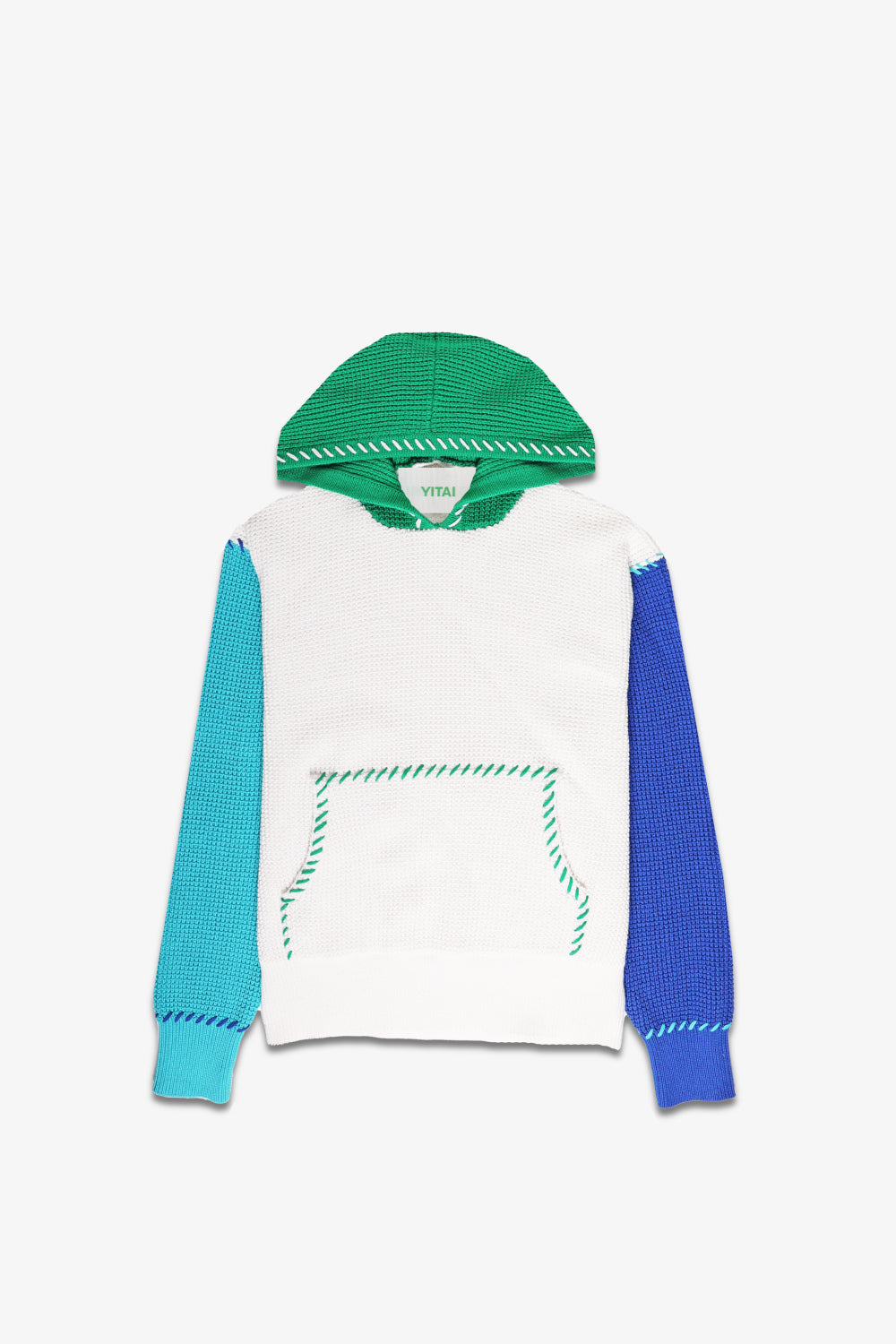 Colorblock Waffle Hoodie