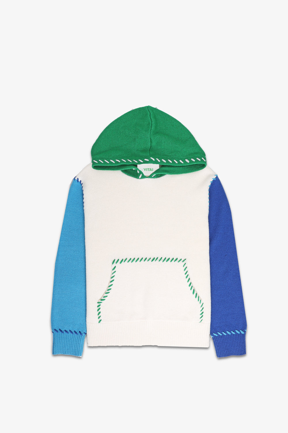 Colorblock Wool Hoodie