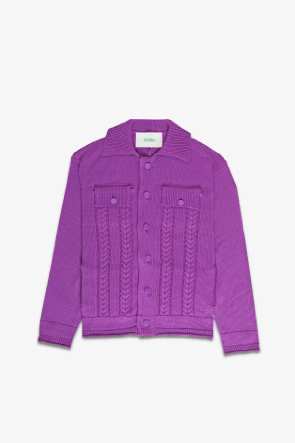 Violet Purple Cablelink Cardigan