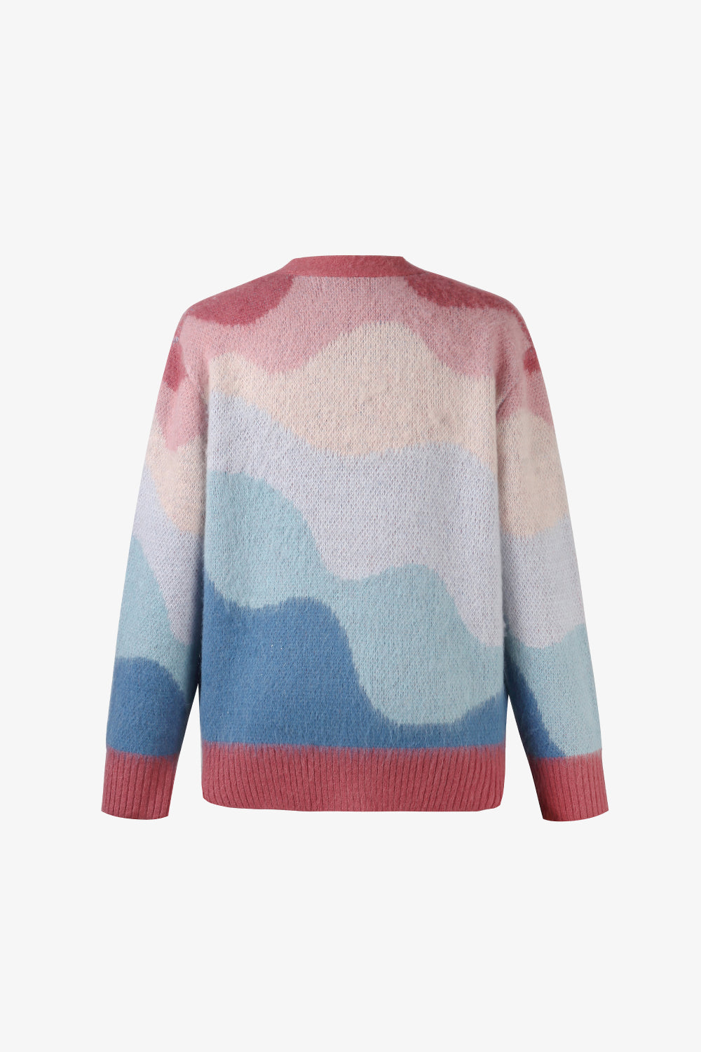 Pastel Wave Mohair Cardigan