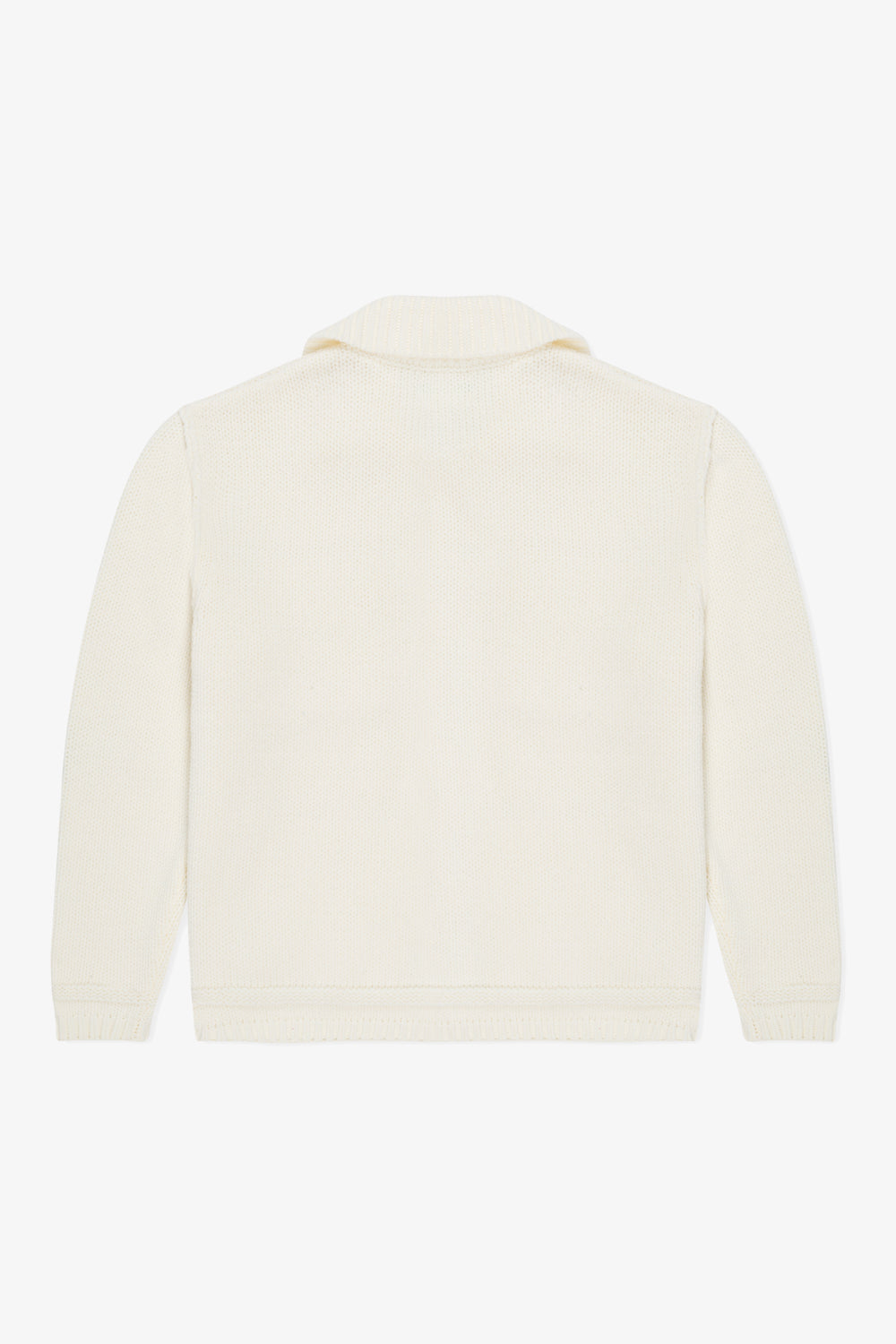 Cream Knit Trucker Jacket