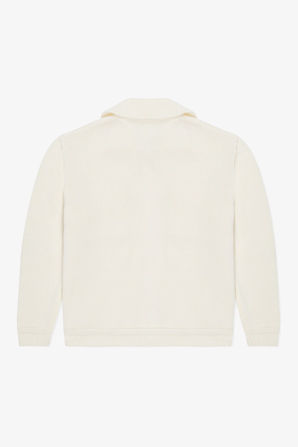 Cream Knit Trucker Jacket