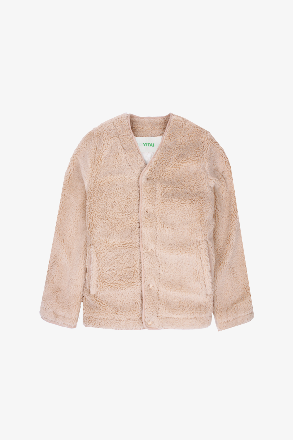 Tonal Sherpa Fleece Cardigan