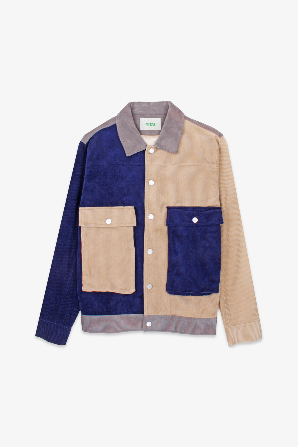 Multi-Panel Corduroy Blouson Jacket