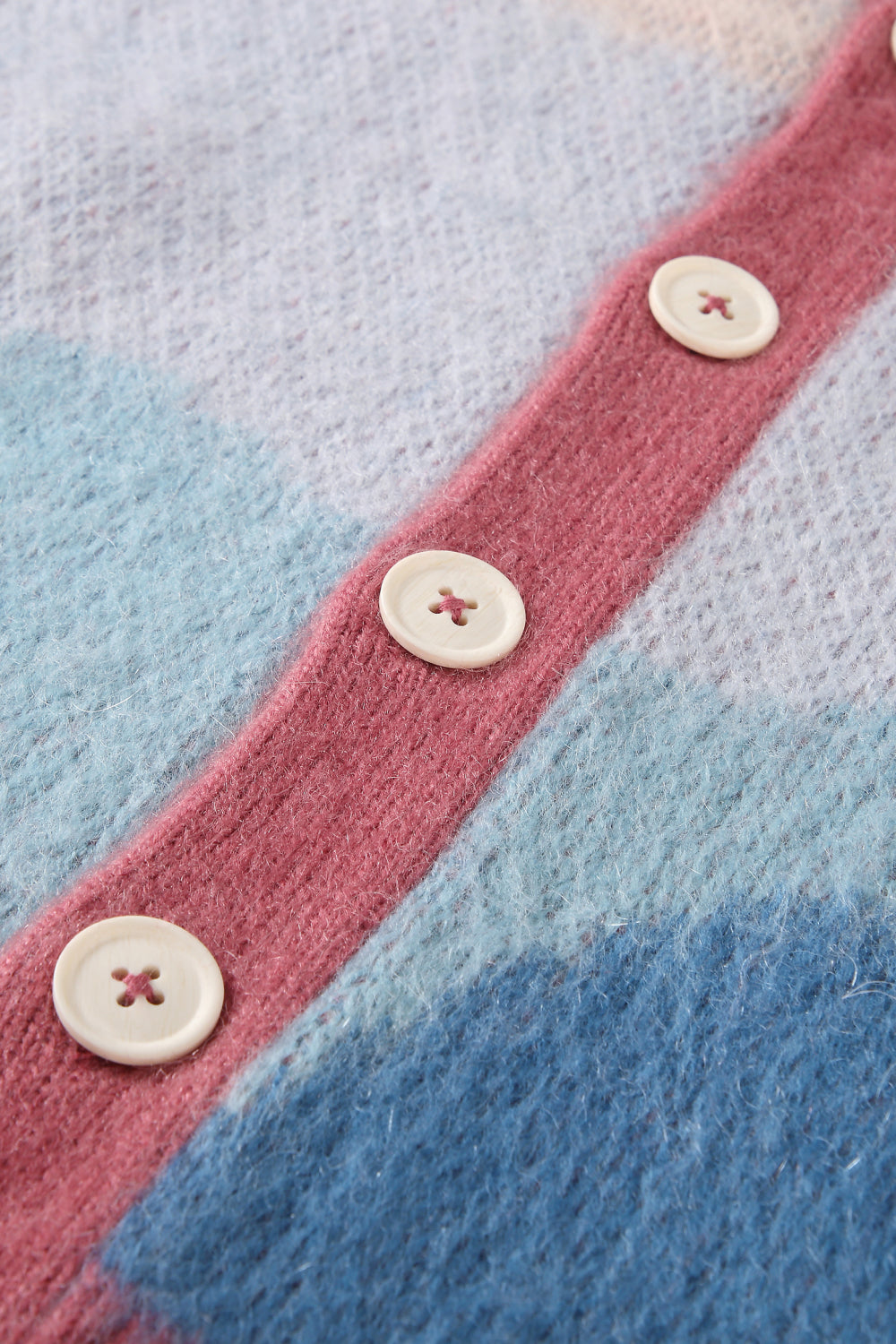 Pastel Wave Mohair Cardigan