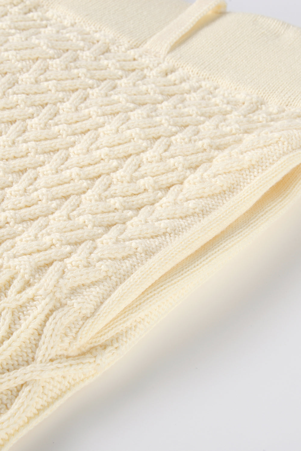 Patchwork Cable Knit Pants