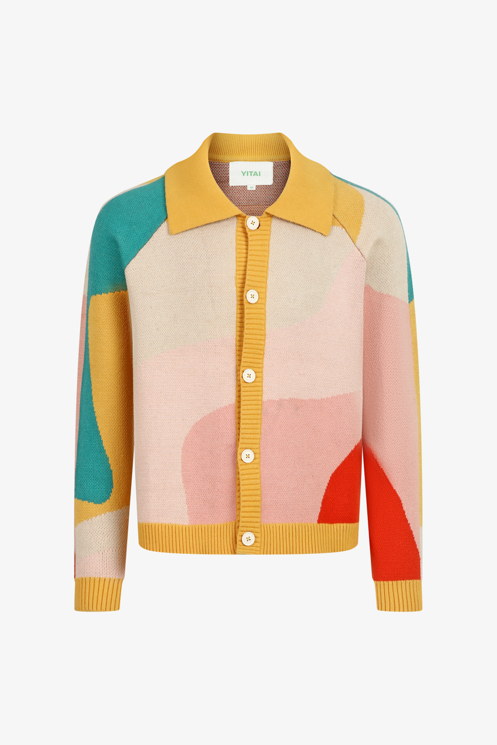 トップス EAPHI FRONT WAVE KNIT CARDIGAN 日本代购拼邮eaphi开衫FRONT WAVE CROCHET LIKE KNIT CARDIGAN