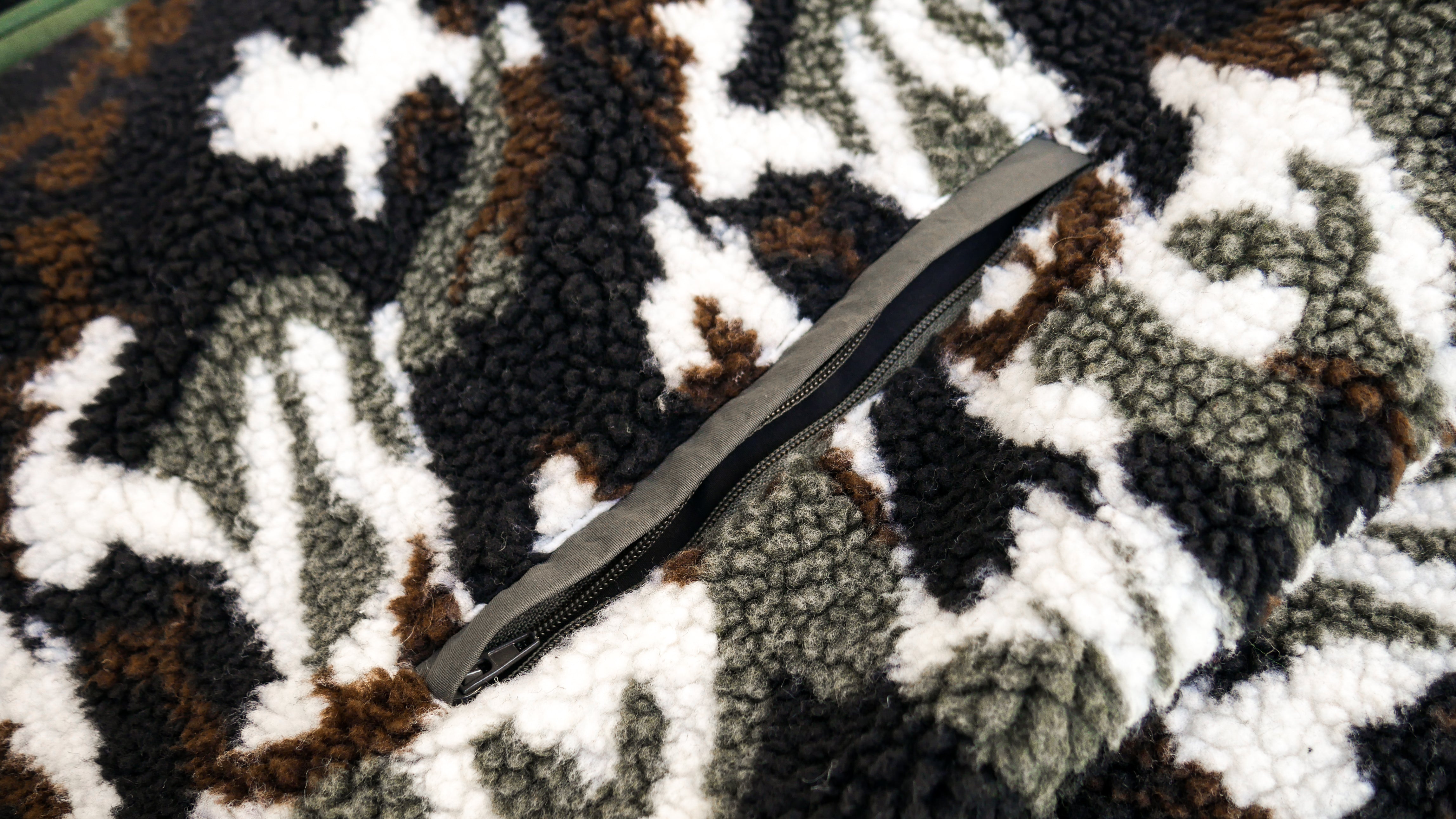 Woodland Camouflage Sherpa Full-Zip - Y.T.G