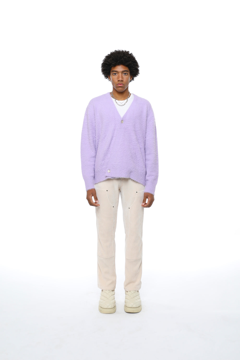 Lavender Mohair Cardigan