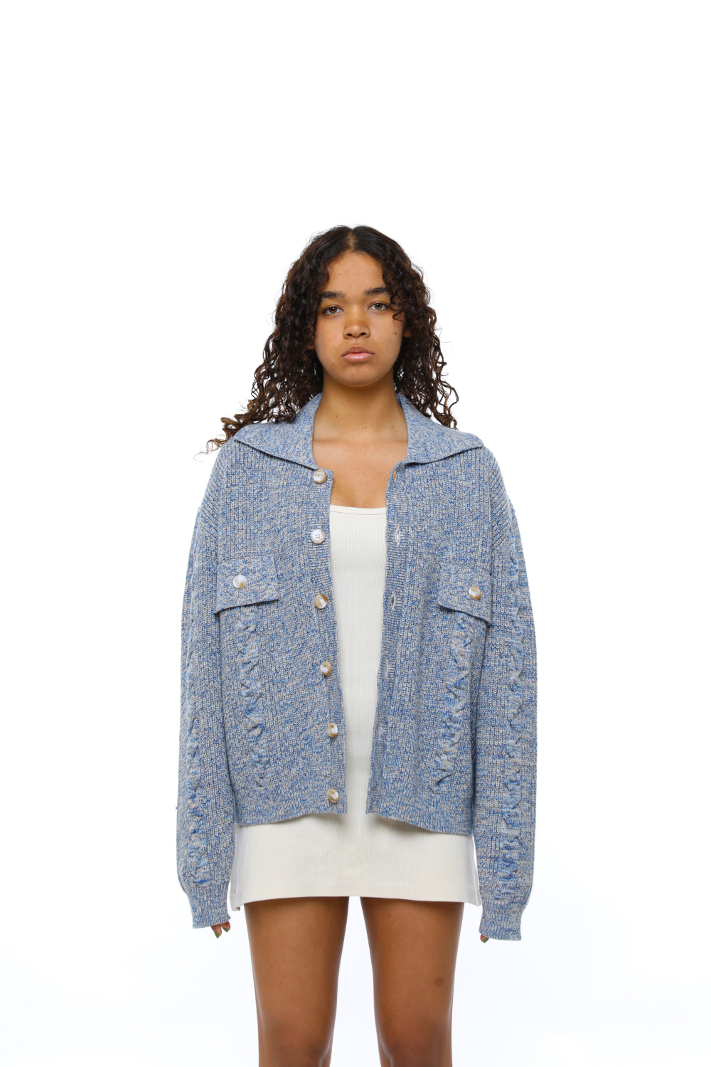 Starry Night Melange Cardigan