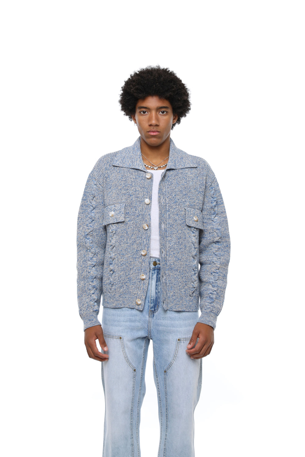 Starry Night Melange Cardigan