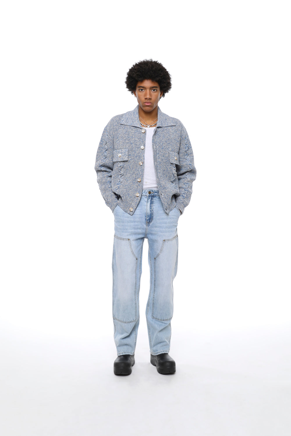 Starry Night Melange Cardigan