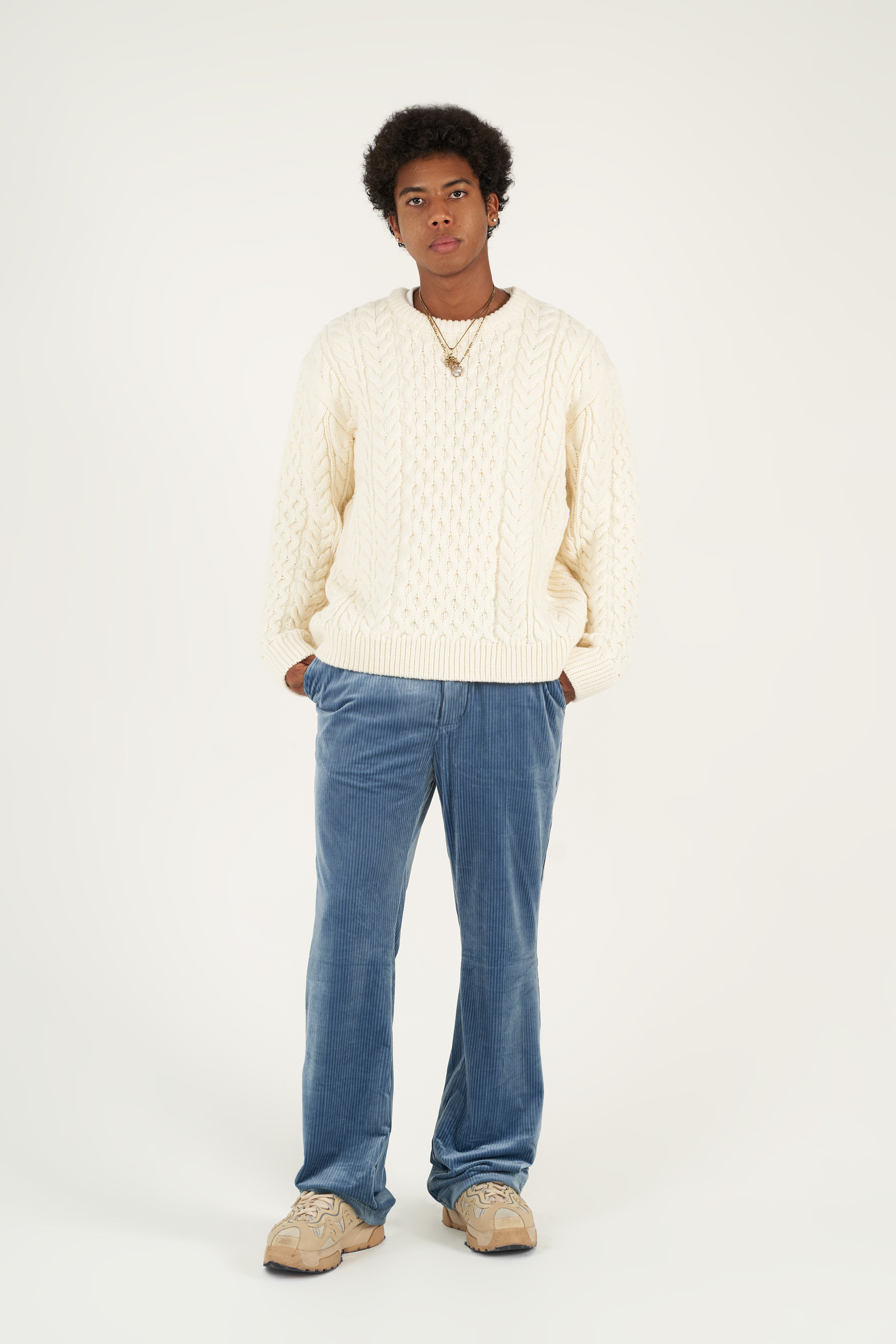 Oatmeal Fishermen's Crewneck