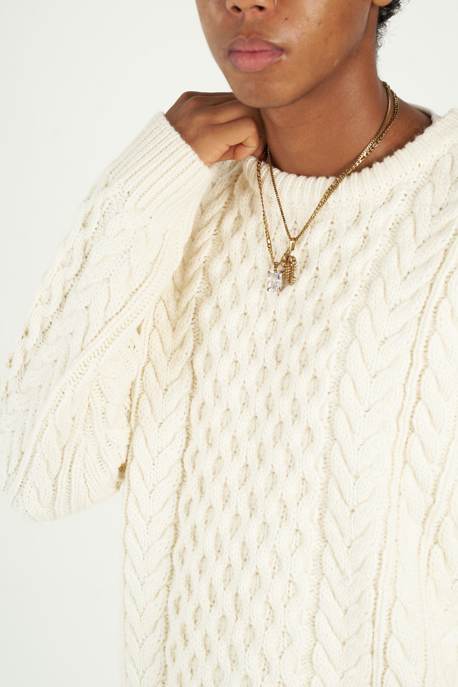 Oatmeal Fishermen's Crewneck