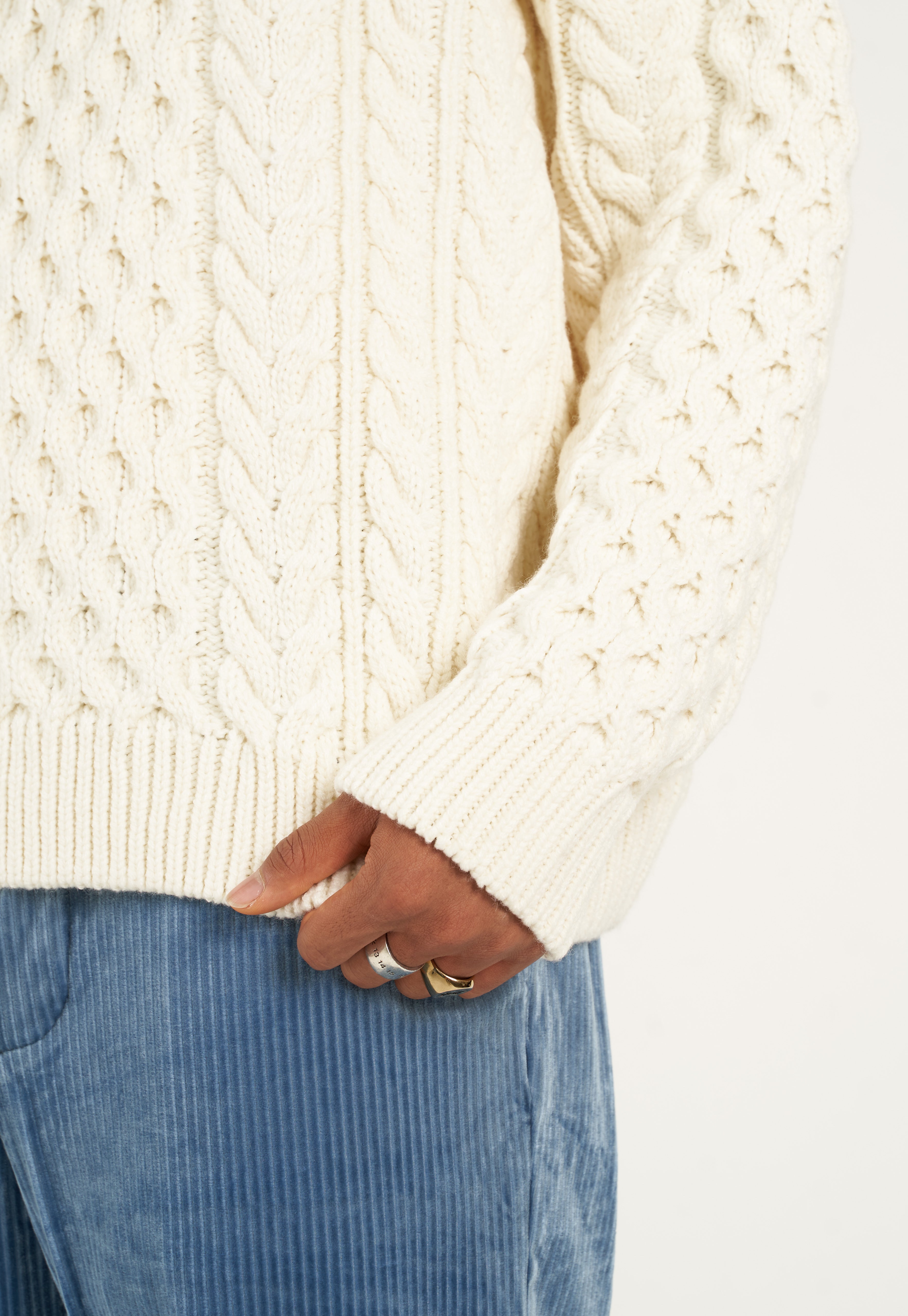 Oatmeal Fishermen's Crewneck