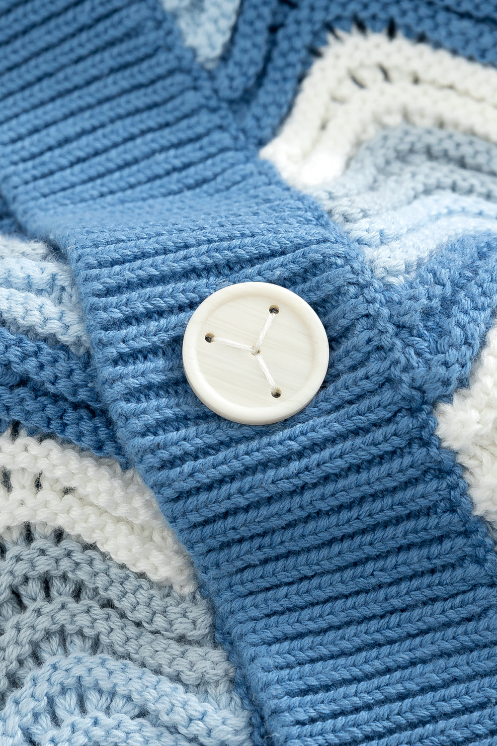 Azure Shale Stitch Button-Up