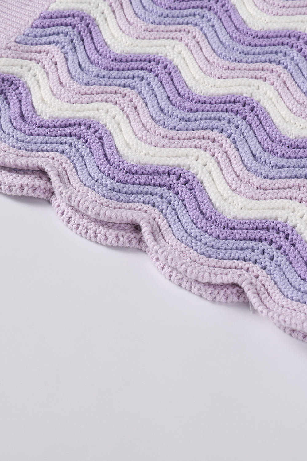 Lavender Shale Stitch Button-Up
